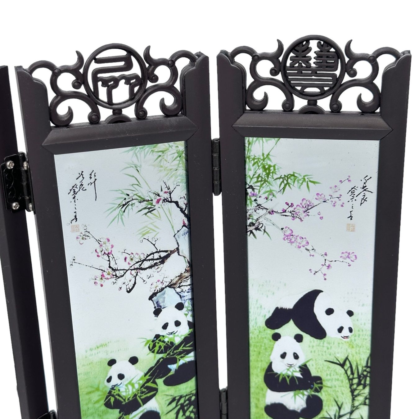 Paravents: Mini paravent chinois en bakélite verre peint calligraphie – Gebraucht aus Morges von vintiques 5