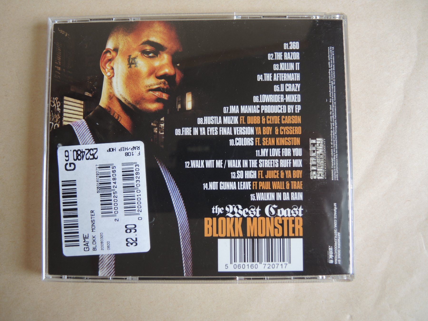 CDs: CD the game  The West Coast BLOKK MONSTER – Gebraucht aus Rorschach von maeck8 2
