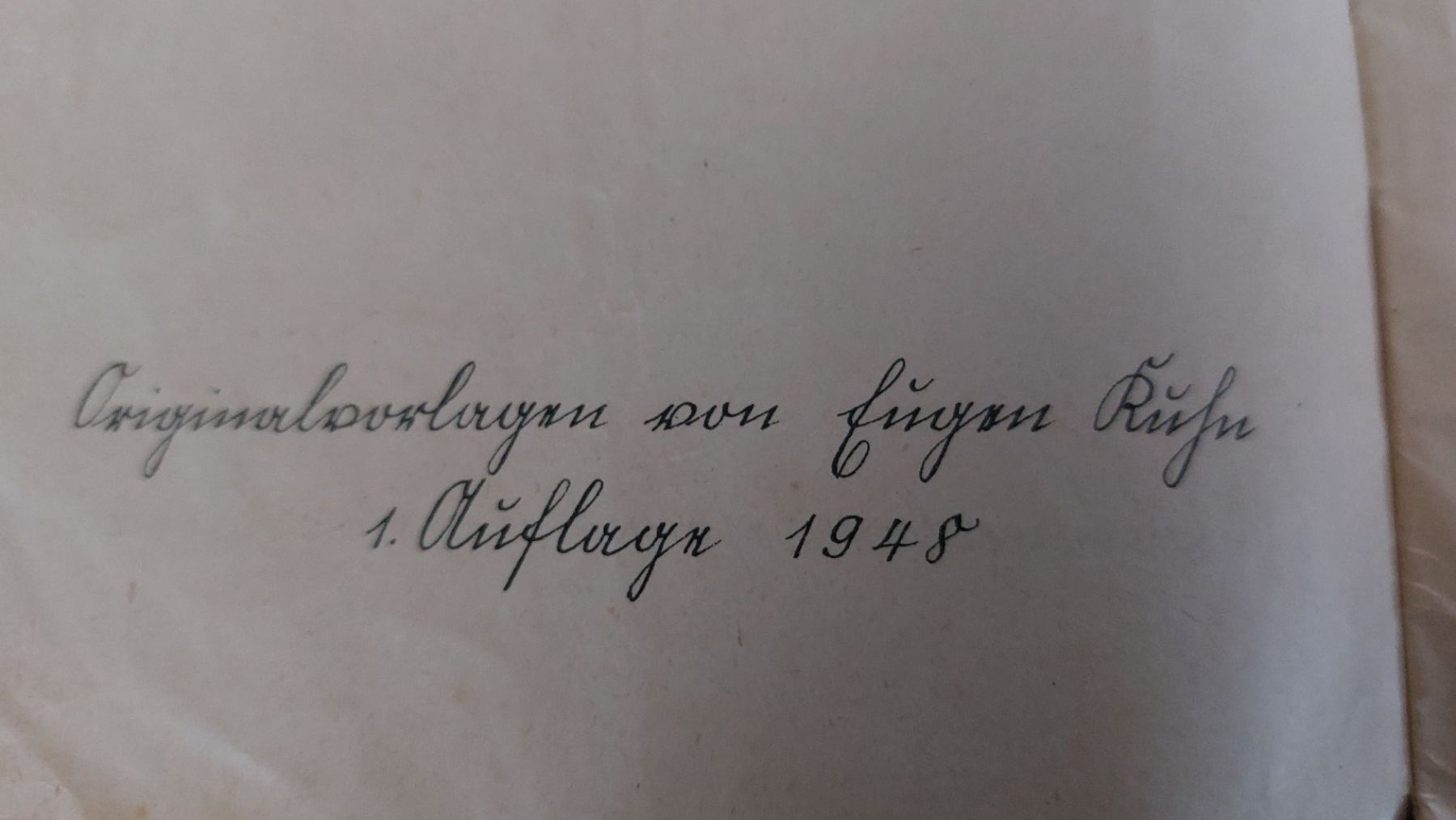 Documenti: Antikes Büchlein/Gebr. Grimm – Difettoso da Thörigen venduto da Mairitterling