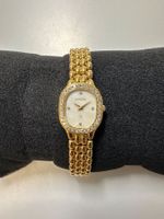 Damen Goldbanduhr Bucherer mit Brillantbesatz