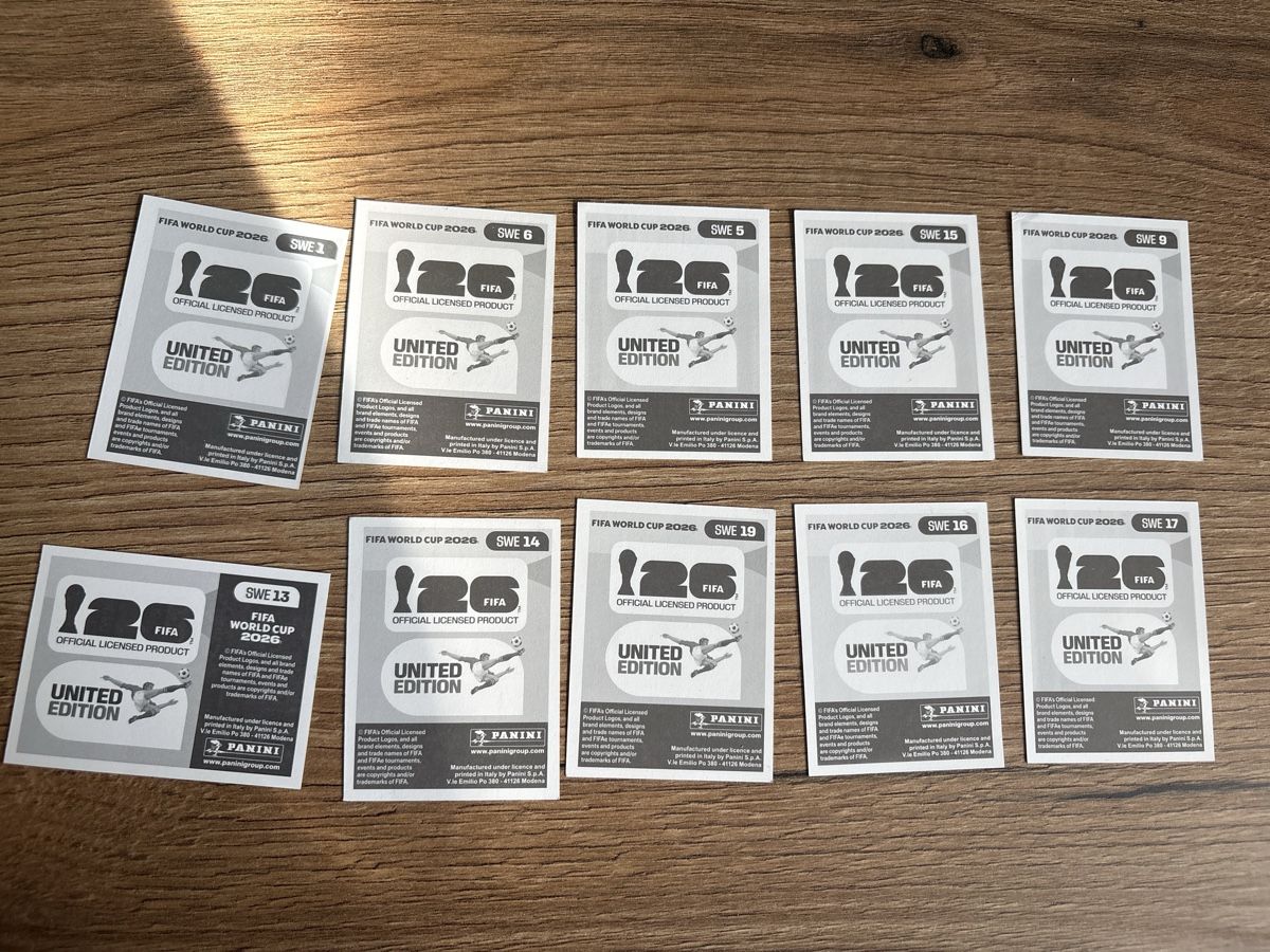 Panini Carte collezionabili: Panini WM 2026 Stickers Schweden – Nuovo (secondo la descrizione) da Menznau venduto da Hetfield85 1