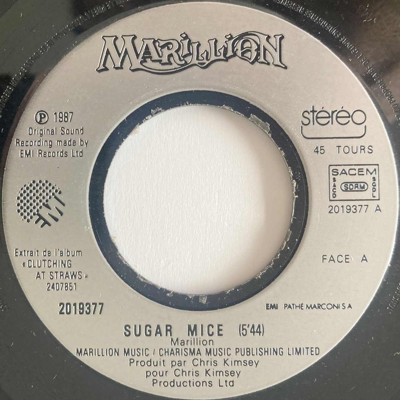 Vinyles: MARILLION - SUGAR MICE – D'occasion à Bottens par hotter-than-hell 2