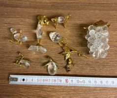 Kristall / figuren-Set, Gold-Akzente, Vintage-Look!