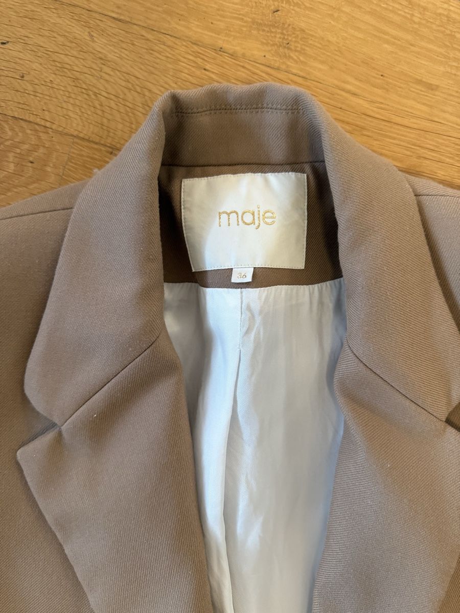 Maje Jacken: Oversized Maje Paris Designer Blazer S Beige Nude – Gebraucht aus Zug von MC2CC 1