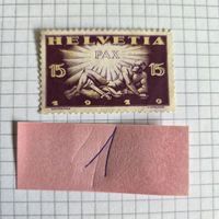 Briefmarke Helvetia Pax 15 Rp 1919 Postfrisch..