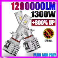 H7 LED-Autoscheinwerferlampen mit CAN-Bus, 1200000 lm, super