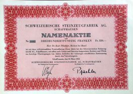 Schweizerische Steinzeugfabrik AG, Schaffhausen - 1965