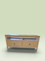 TV Lowboard Holz weiss zwei Schubladen guter Zustand