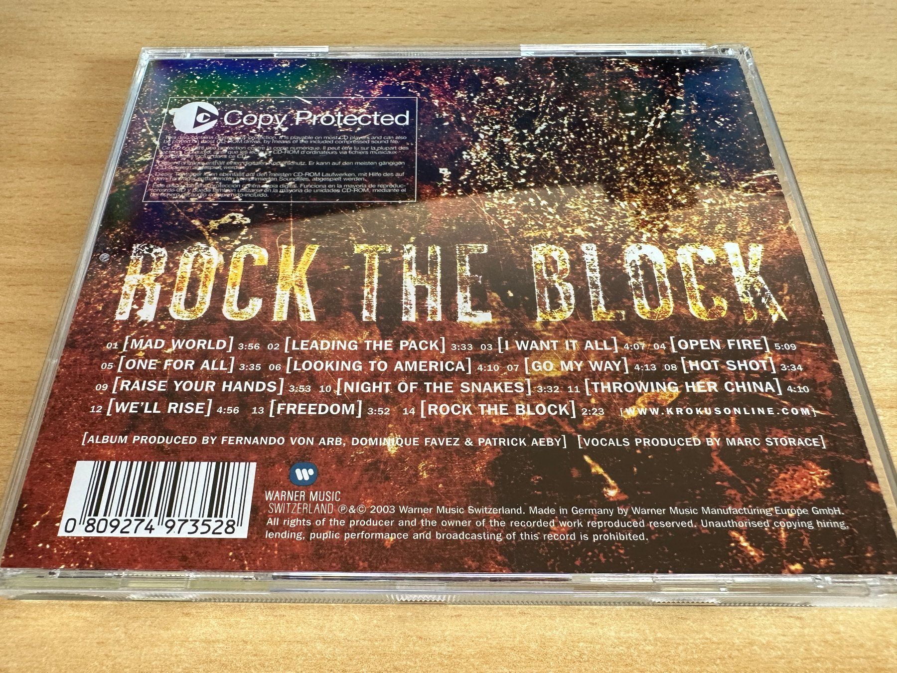 CDs: Krokus – Rock The Block – Gebraucht aus Rikon im Tösstal von Alpenmutz 1