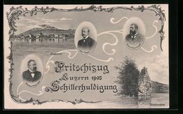 Luzern, Ortsansicht, Fritschizug 1905, S