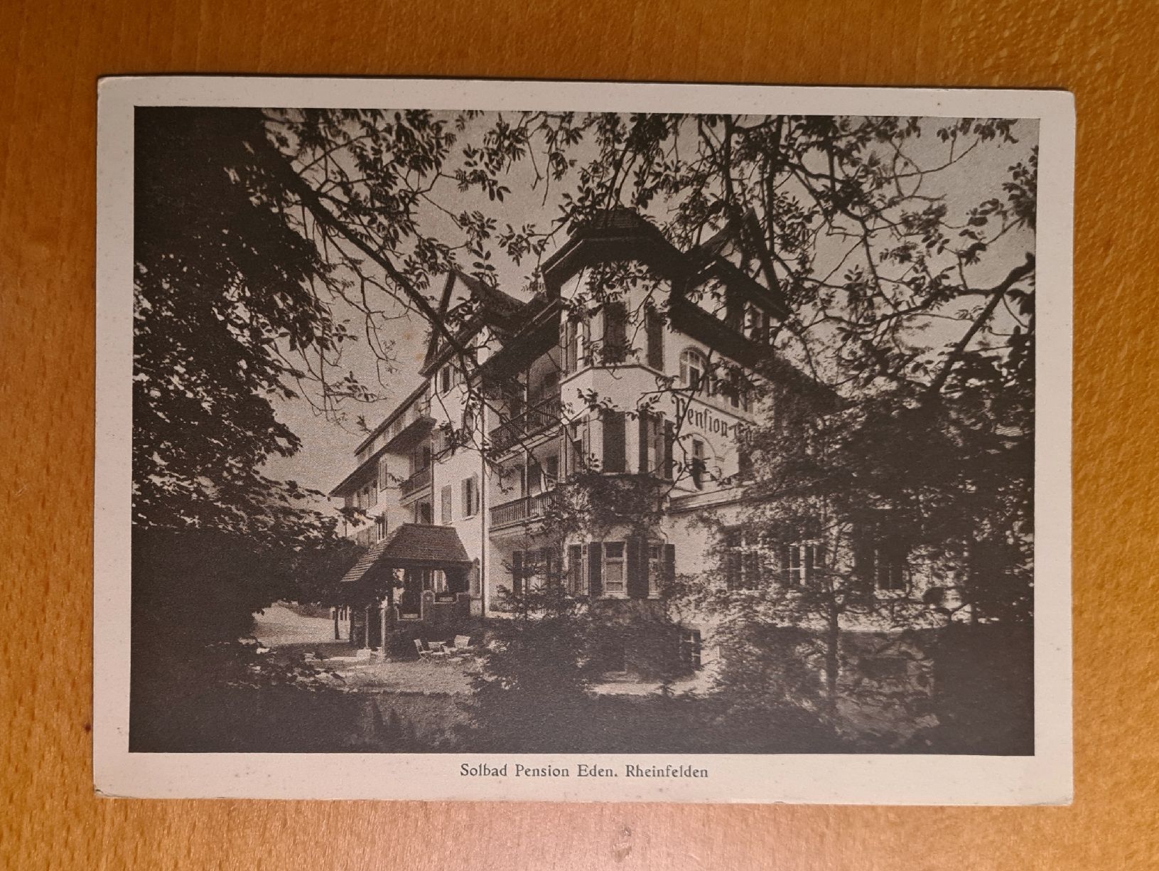 Cartoline postali: Solbad Pension Eden Rheinfelden 1929 – Usato da Ebikon venduto da Donar50