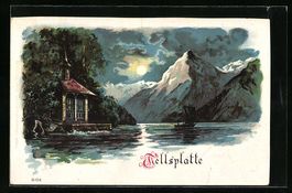 Mondschein-AK Tellsplatte, Tellskapelle