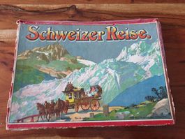 Schweizer Reise / Die Schweizerreise / Brettspiel Antik