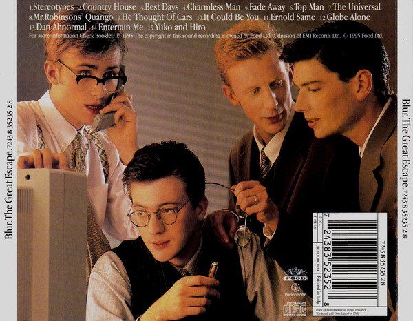 CD: CD Blur - The great escape (1995) – Usato da Möriken AG venduto da mineralia 1