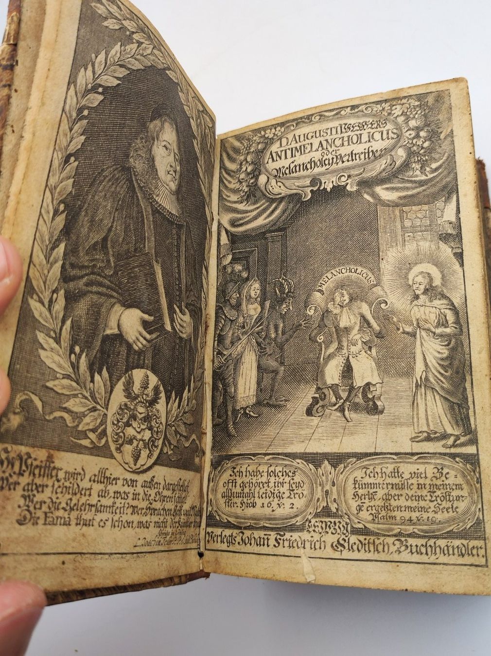 Libri: AUGUST PFEIFFER - ANTIMELANCHOLICUS - 1685 – Usato da Goldach venduto da Gaip
