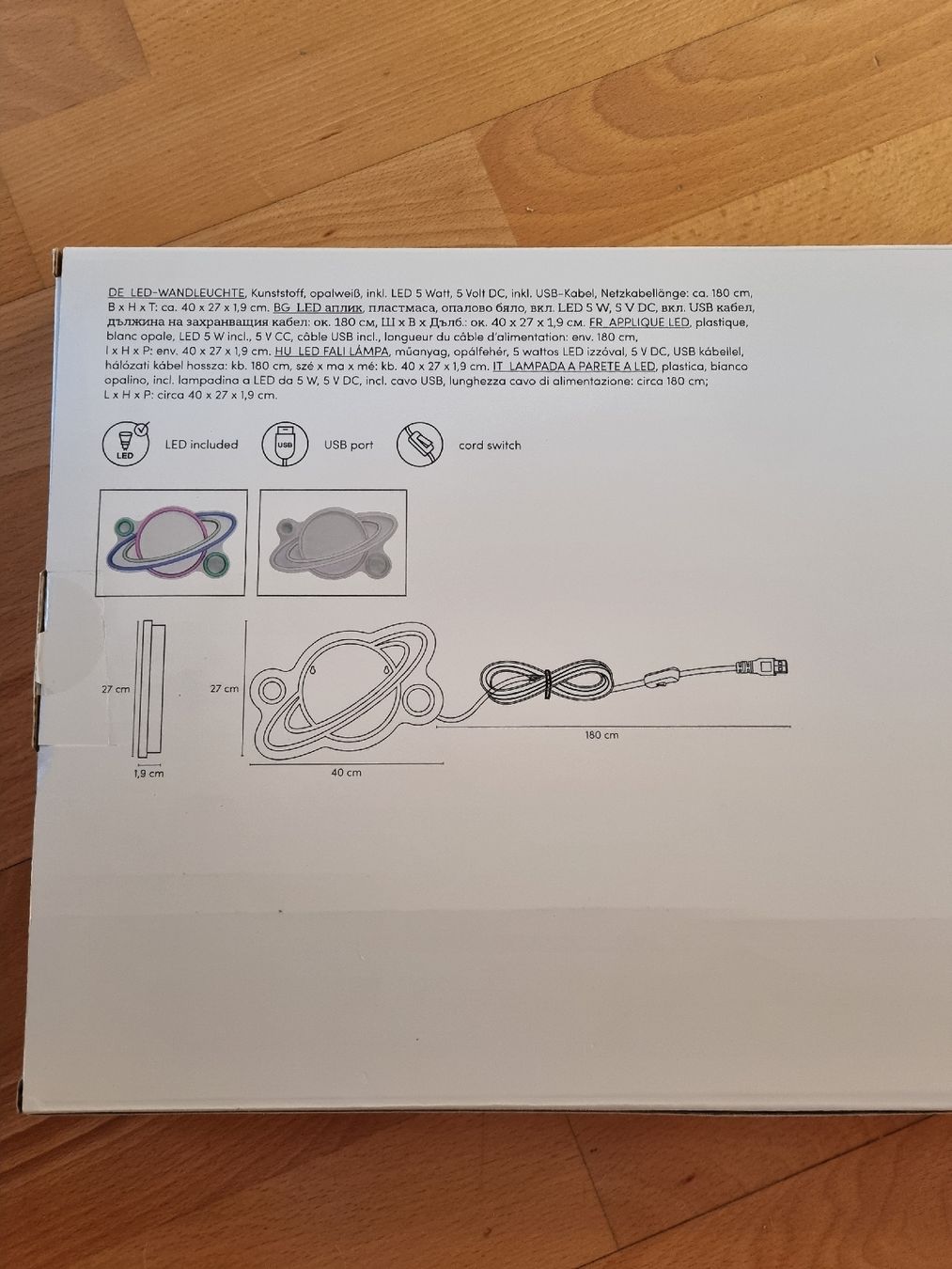Lampade: Luca Bessoni LED  Wandleuchte Planet neu – Nuovo e nell'imballaggio originale da Winterthur venduto da phimija 1
