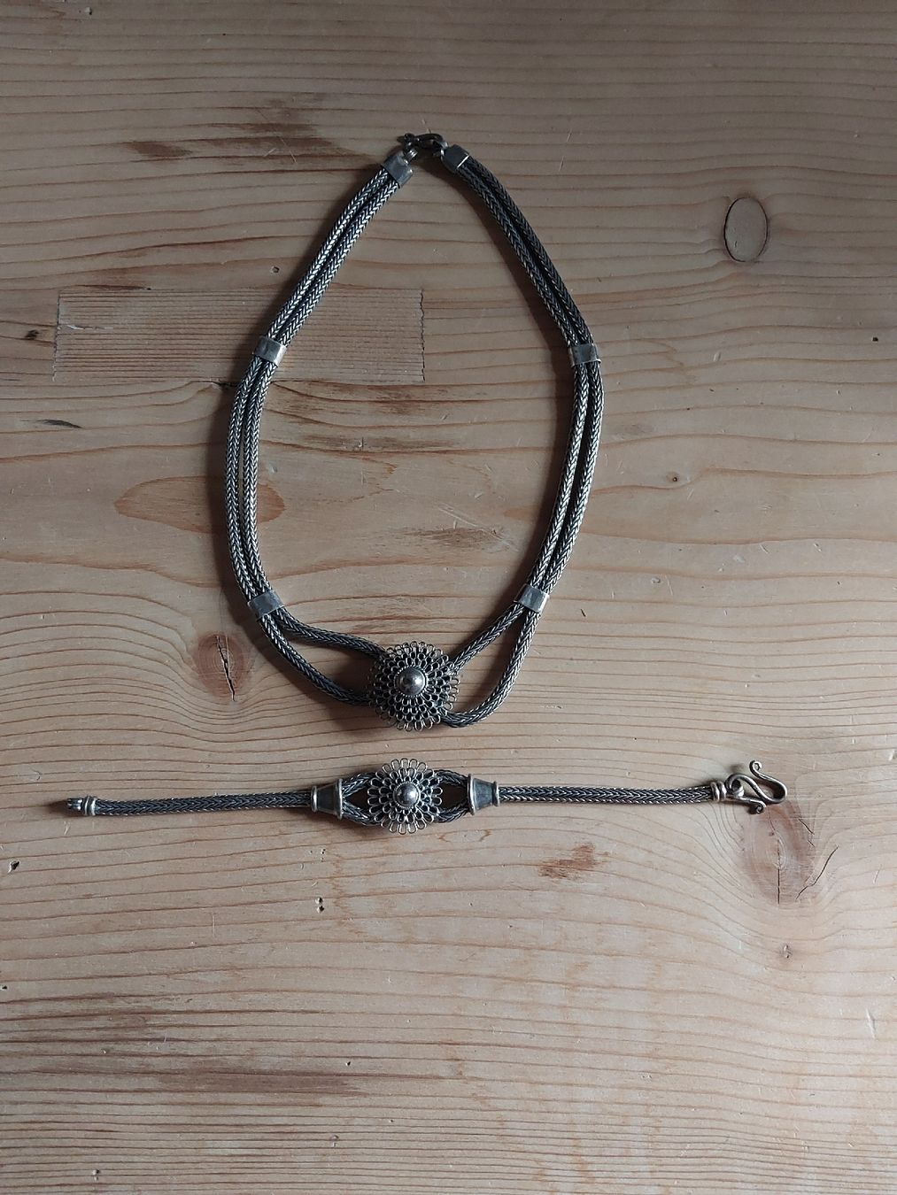 Catenine: Schmuckset Halskette mit Armband – Nuovo (secondo la descrizione) da Einsiedeln venduto da rava02