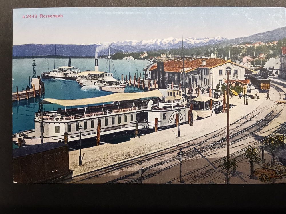 Rorschach. Hafen. Dampfschiff. animiert. Eisenbahn (Gebraucht) in ...