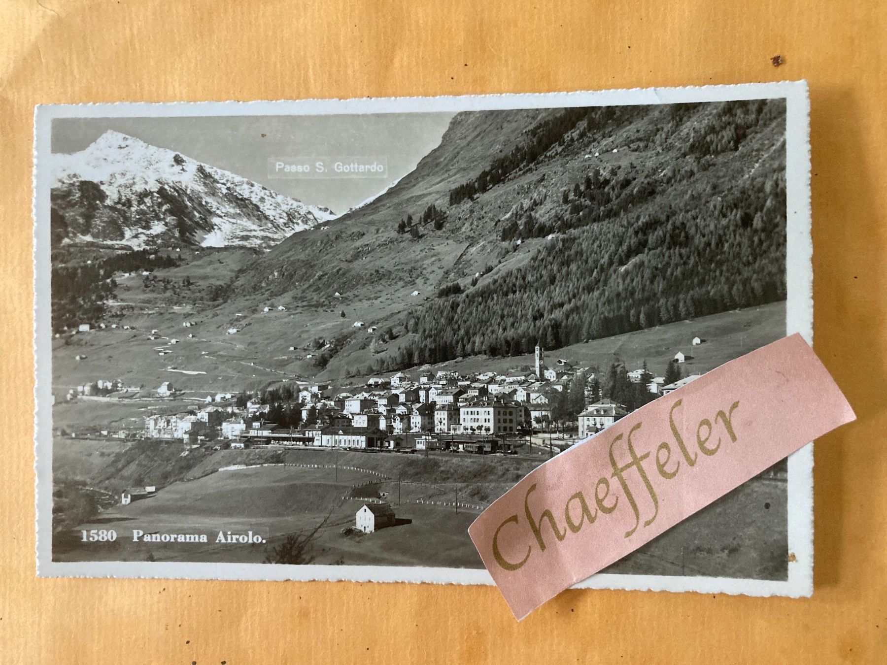 Cartes postales: 1947. Panorama Airolo – D'occasion à Zürich par Chaeffeler