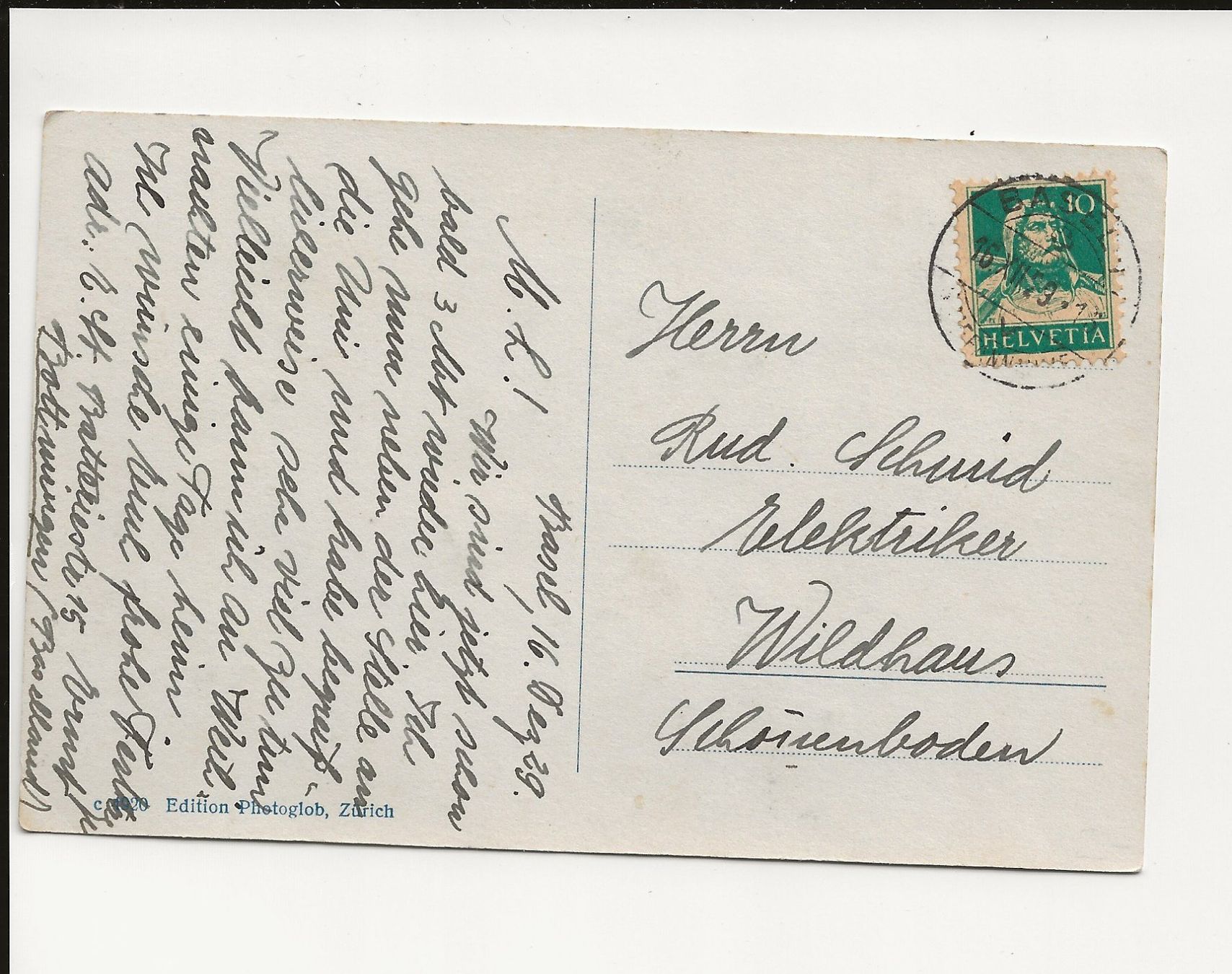 Cartoline postali: AK 1929 Basel Muenster – Usato da Greifensee venduto da 315WDO 1