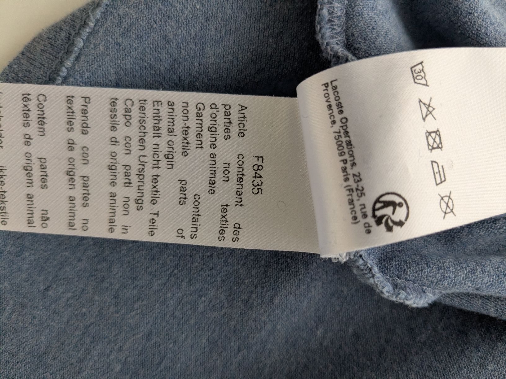 Lacoste Magliette Polo: Lacoste Poloshirt Damen Hellblau Grösse S\M  – Usato da Rorschach venduto da olg_5qq2 5