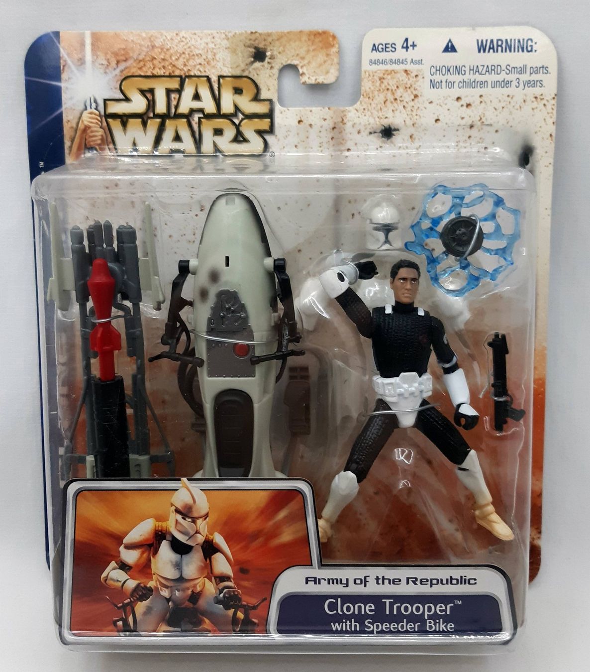 Star Wars Statuette: STAR WARS THE CLONE WARS CLONE TROOPER & SPEEDER BIKE 2003 – Nuovo e nell'imballaggio originale da Lugano venduto da YouWantUS