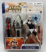 STAR WARS THE CLONE WARS CLONE TROOPER & SPEEDER BIKE 2003