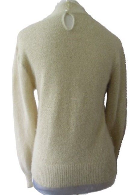 Maglioni & Felpe: Gr. 36 YARELL ecru/gold Pulli mit Wolle Angora VINTAGE – Usato da Basel venduto da FRAU.ZAUBER.MOND 1