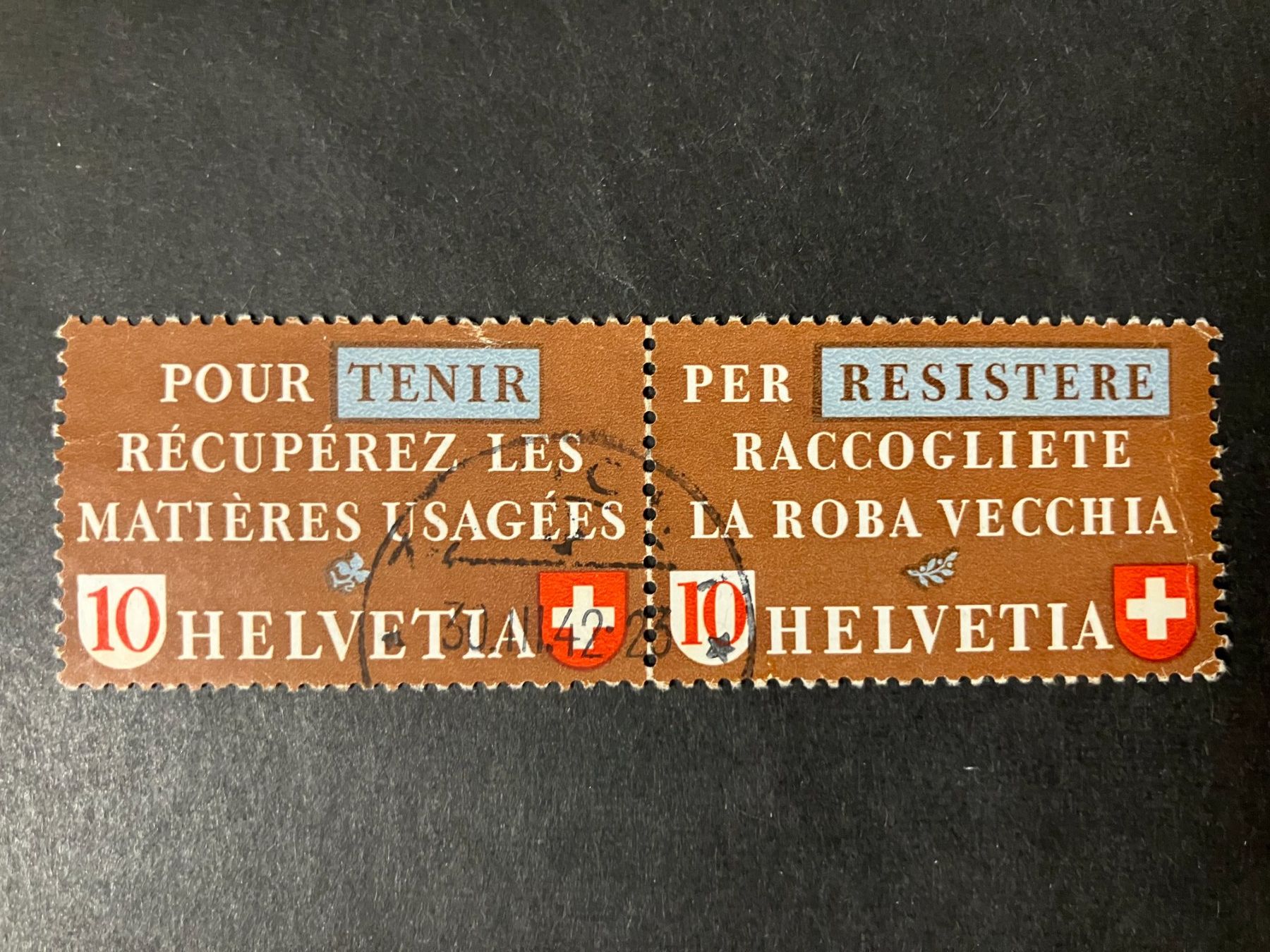 Tous les timbres: Altstoffverwertung, Kat.Z33 e, gestempelt, KP 100.-- – D'occasion à Würenlos par Eulenpostuhu