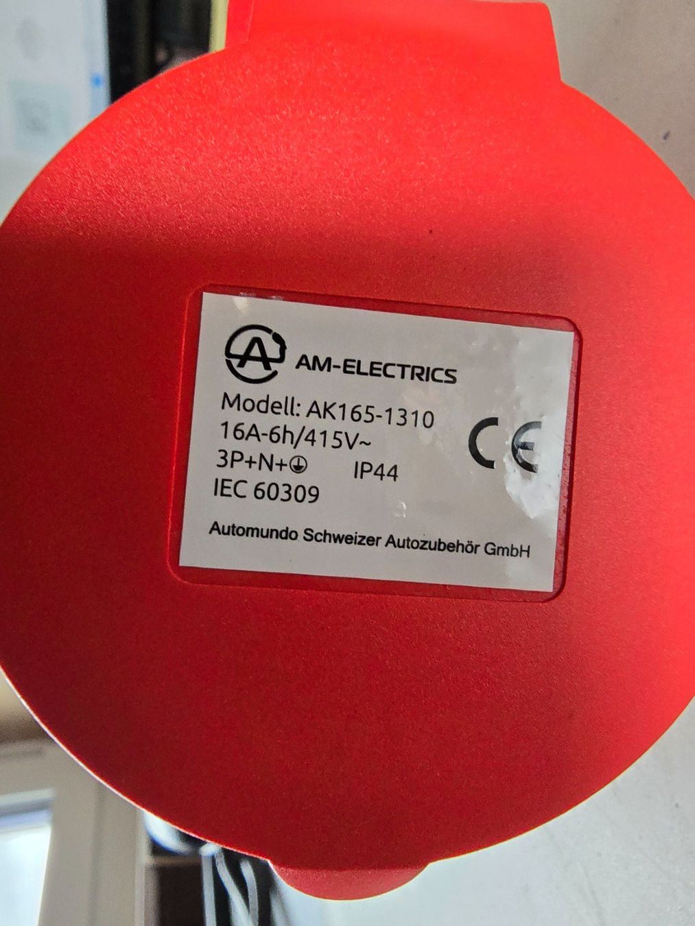 Unità & Adattatore: AM-Electrics AK165-1310 Starkstrom Adapter - Top Zustand! – Nuovo (secondo la descrizione) da Humlikon venduto da Vpitschi 1