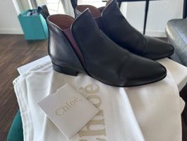 Chloe Boots Brest Leder schwarz Grösse 37 neuwertig