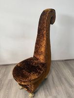 Bretz Designer Stuhl Sessel Samt Gold Modell Rocky