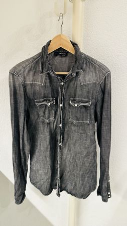 The Kooples Hemd, Gr. M, Grau-Schwarz, Top Zustand!