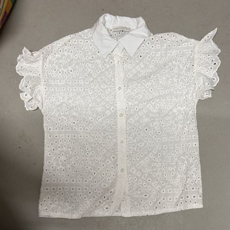 White Shirt Short Sleeve Size S