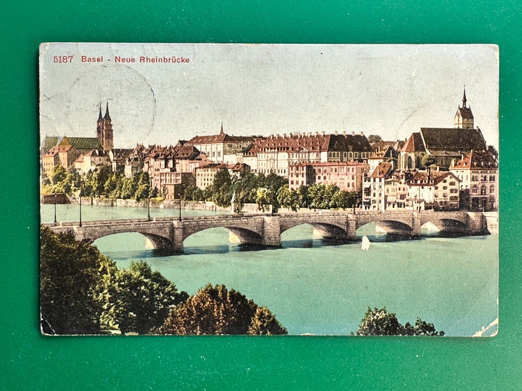 Cartes postales: Basel - Neue Rheinbrücke – D'occasion à Steg VS par danwer74