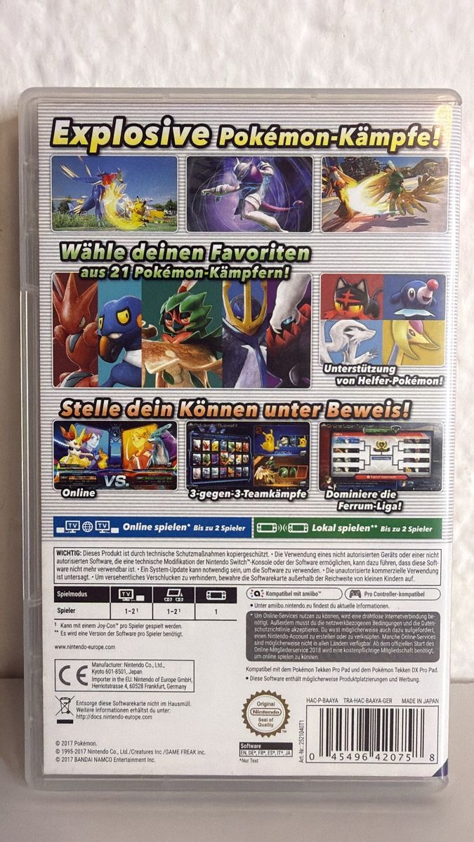Nintendo Giochi: Pokémon Tekken DX Nintendo Switch Game - Great Condition – Usato da Ehrendingen venduto da bubulence 1