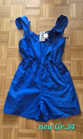 Jumpsuit H&M blau Grösse 34 neu mit Etikett