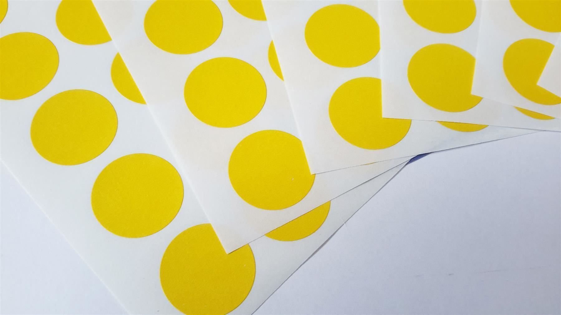 Sticker: Markierungspunkte, gelb, 19mm, 90 Stück – Nuovo e nell'imballaggio originale da St. Gallen venduto da cointec 5