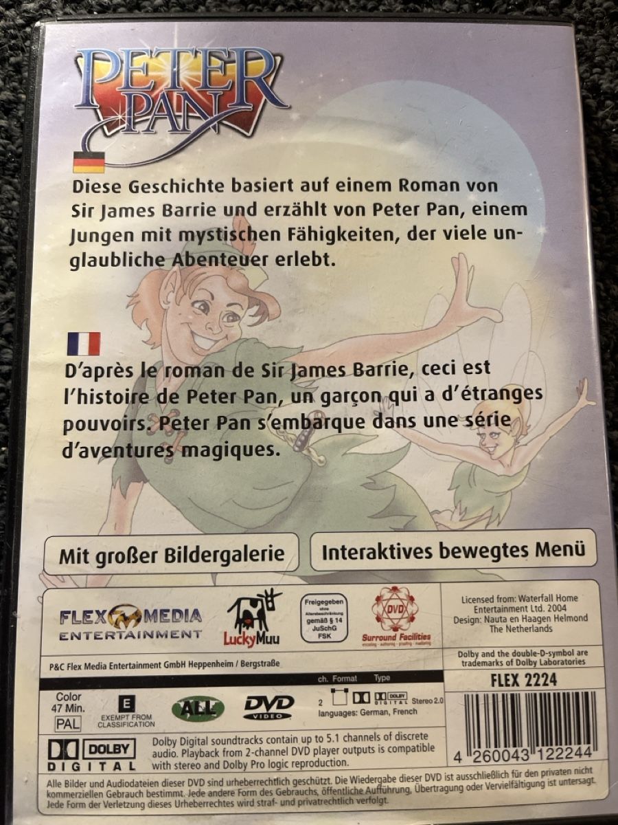 Tous les DVDs: Peter Pan DVD (21753) – D'occasion à Ruswil par jan_bxl5 1