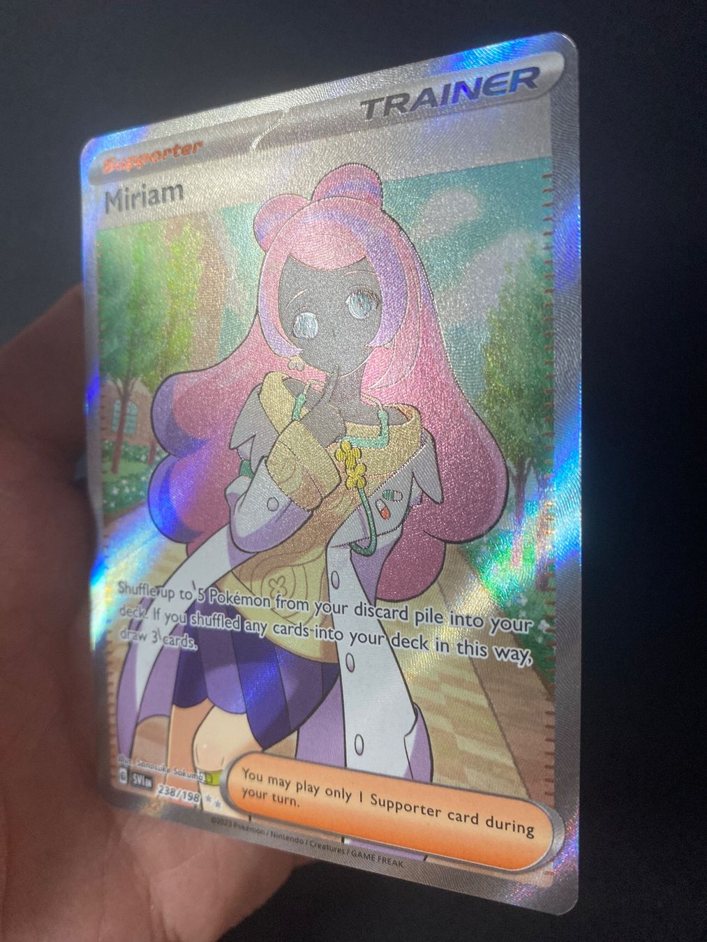 miriam pokemon card 238 198 Pokemon Double Miriam 238/198 Ultra Rare Card (Carlet & Purple Base) +  TitanCards® Toploader : Amazon.com.be: Toys main image 1
