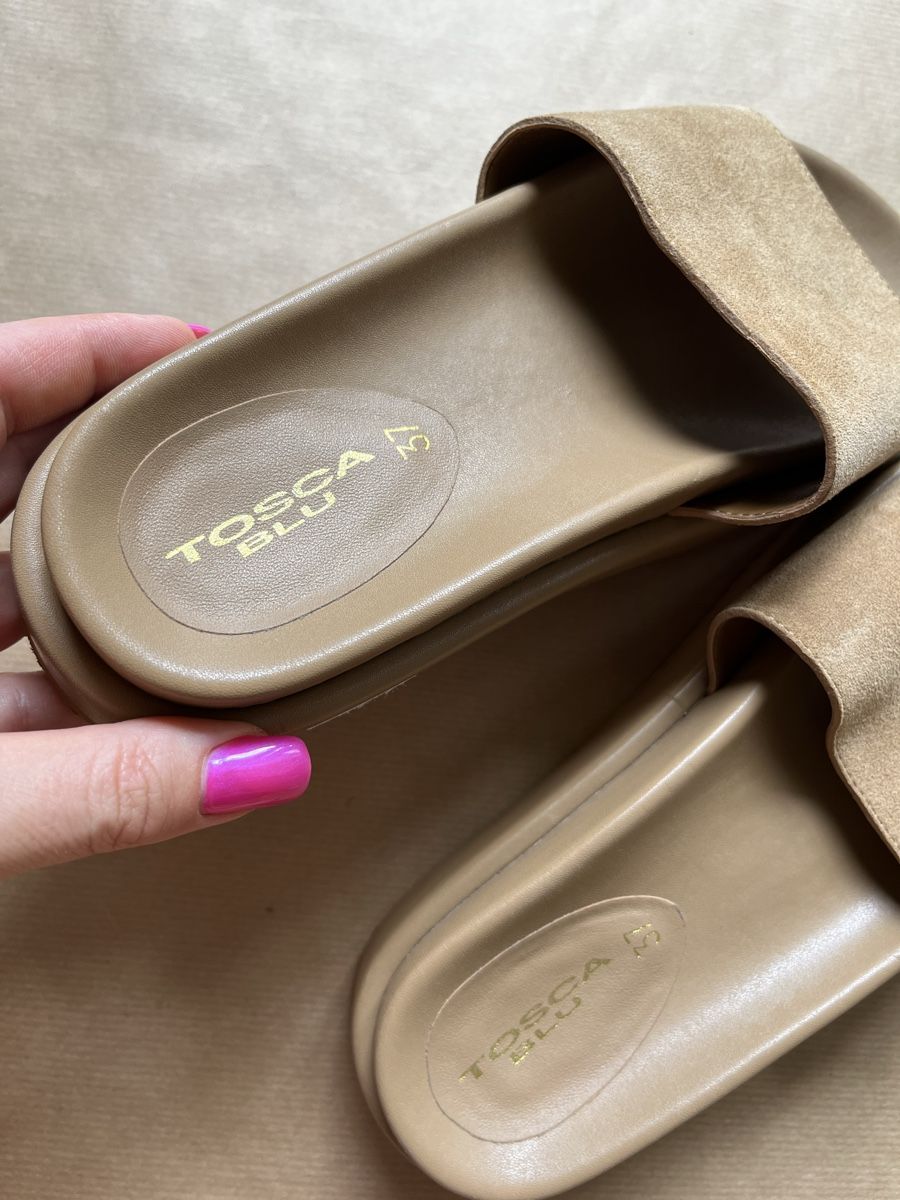 Tosca Blu Scarpe da donna: TOSCA BLU New Platform Slides Size 37. Suede, Beige. – Nuovo (secondo la descrizione) da Chêne-Bougeries venduto da Seetooyoo 4