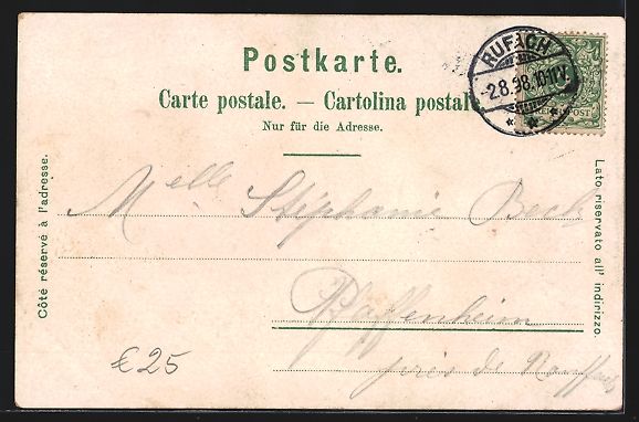 Cartoline postali: Litho Basel, Strassburger Denkmal, Ratha – Usato da Berlin venduto da bartko-reher 1