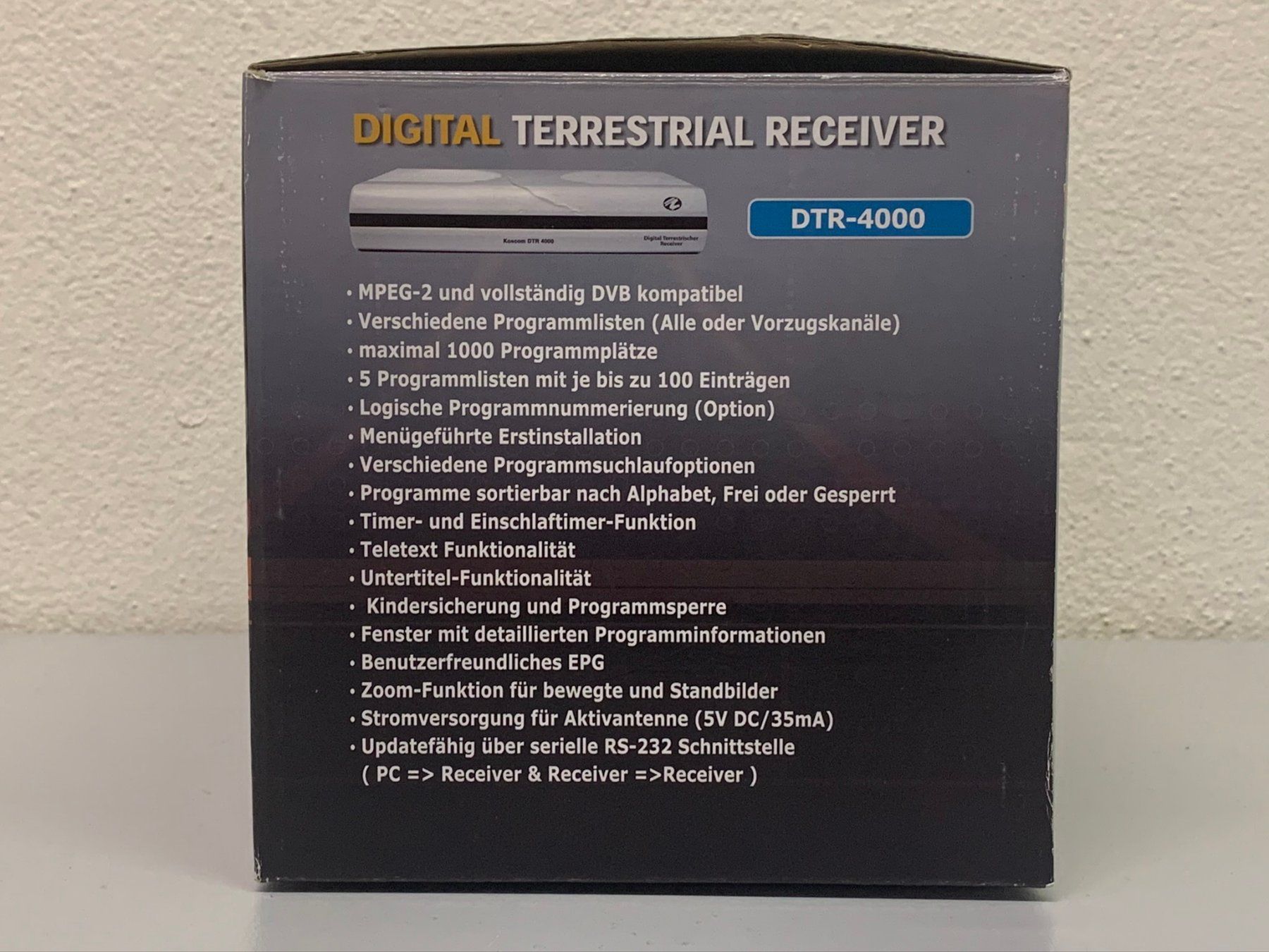 Ricevitori: Koscom DTR-4000 DVB-T Receiver – Usato da Hochdorf venduto da av-electronics 2
