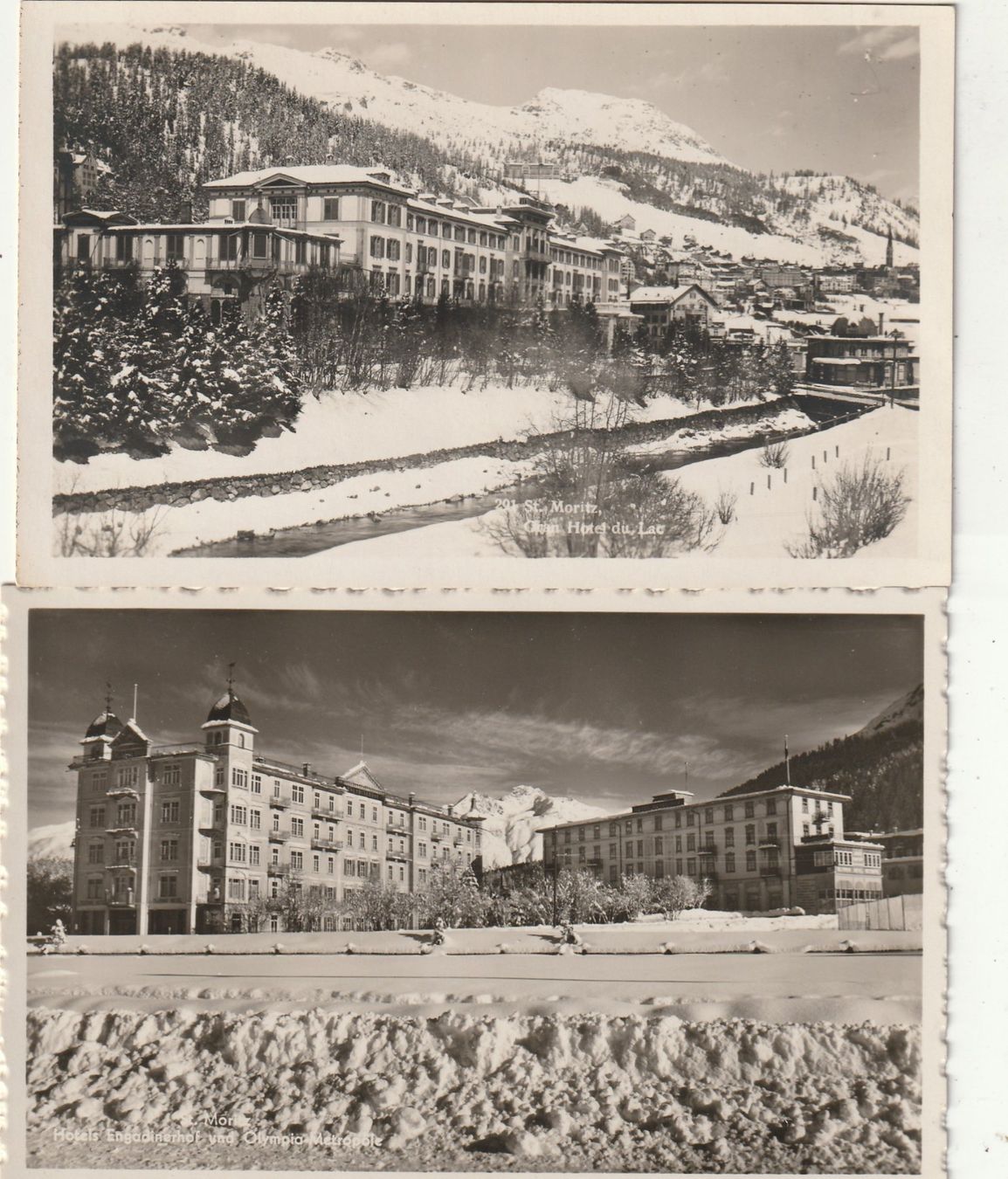Ansichtskarten: 3 Ak St. Moritz im Winter – Gebraucht aus Rorschacherberg von fratovi2