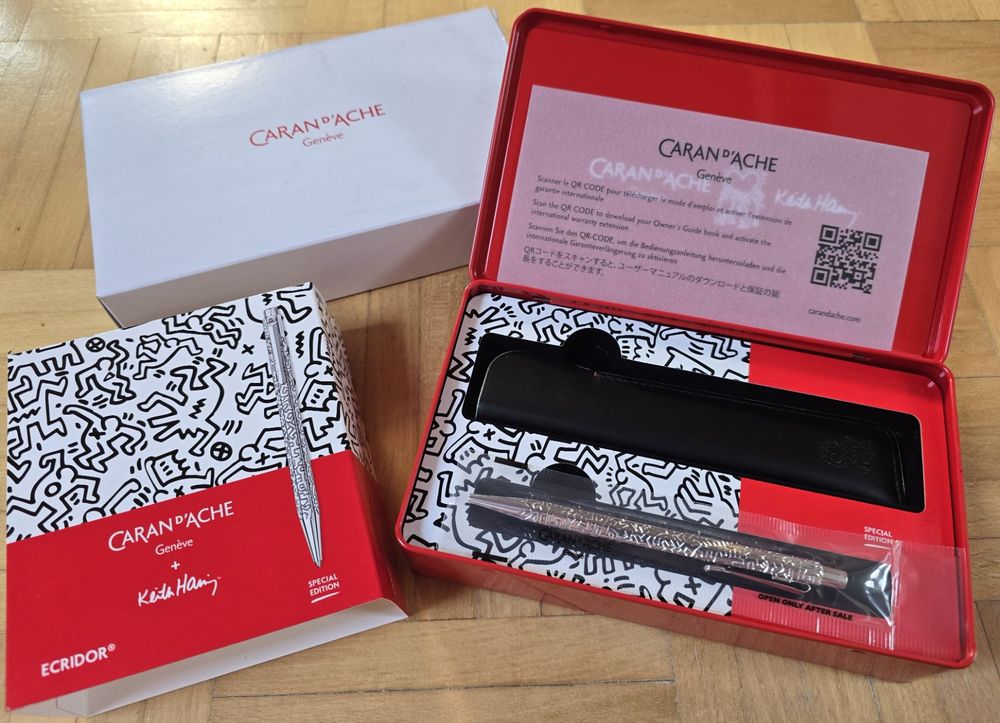 Caran d'Ache : Coffret ECRIDOR Stylo bille & Étui en Cuir 1