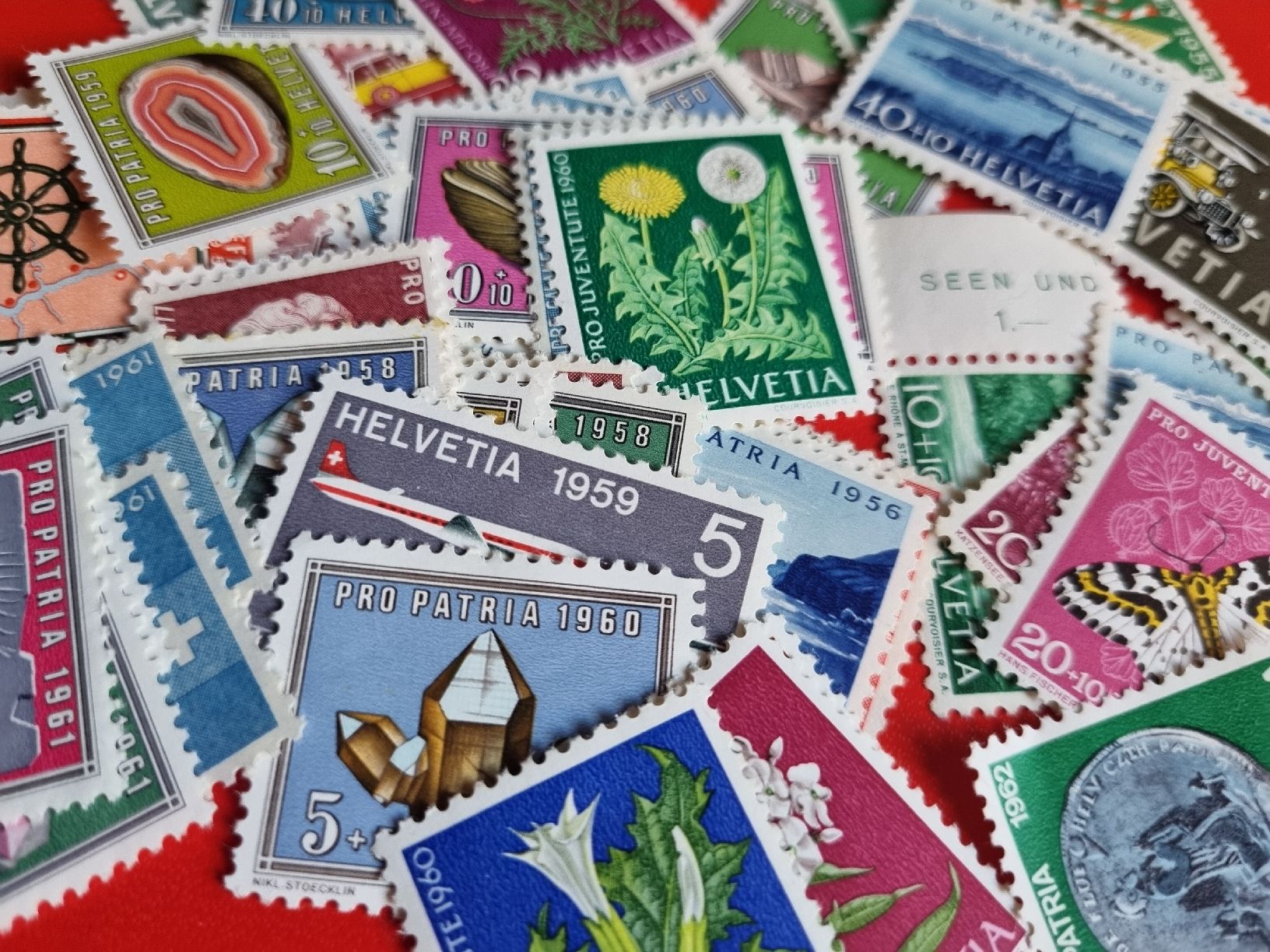 Alle Briefmarken: BRIEFMARKENSAMMLUNG SCHWEIZ: POSTFRISCH  – Gebraucht aus Heimenschwand von rog_p7h9 1