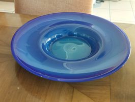 Grosse massive  Glasschale, vermutlich Murano, 60/80 Jahre