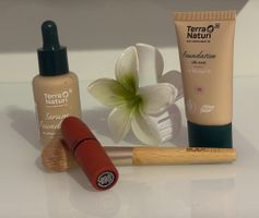 Kosmetik Set MAC Lippenstift Terra Naturi Pinsel 