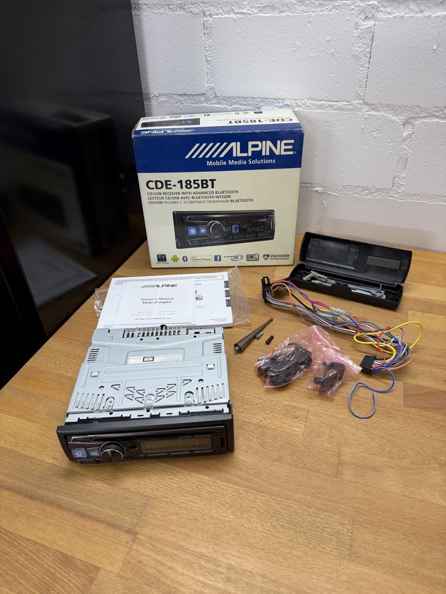Alpine Radios: Autoradio Alpine CDE-185BT CD/USB/Bluetooth – Gebraucht aus Rüdtligen von ABR_21 1