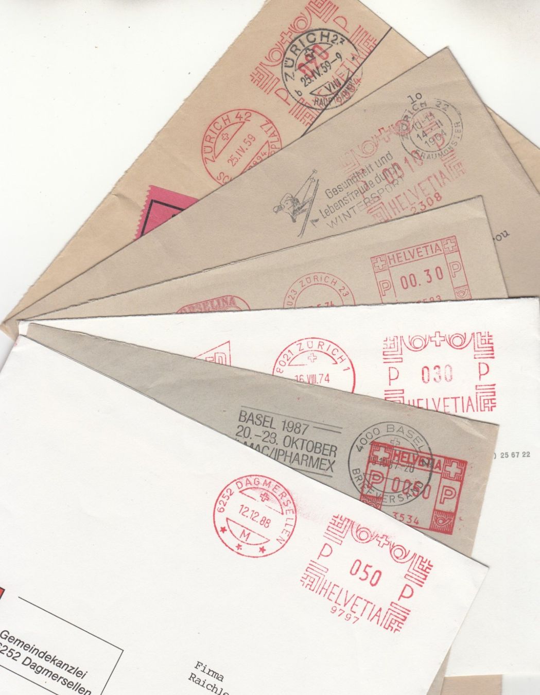 Tous les timbres: Lot 7 Briefe mit "PP-Stempel" – D'occasion à Bürglen TG par StampGraf